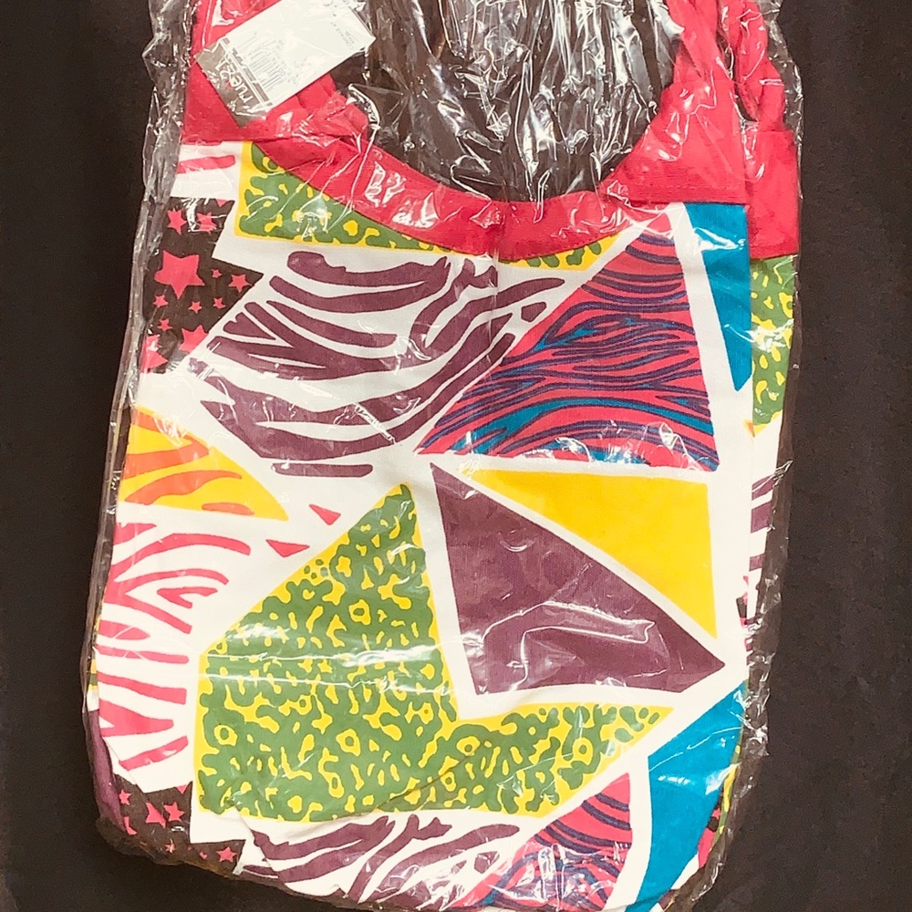 Multi color cloth satchel bag from Rue21!